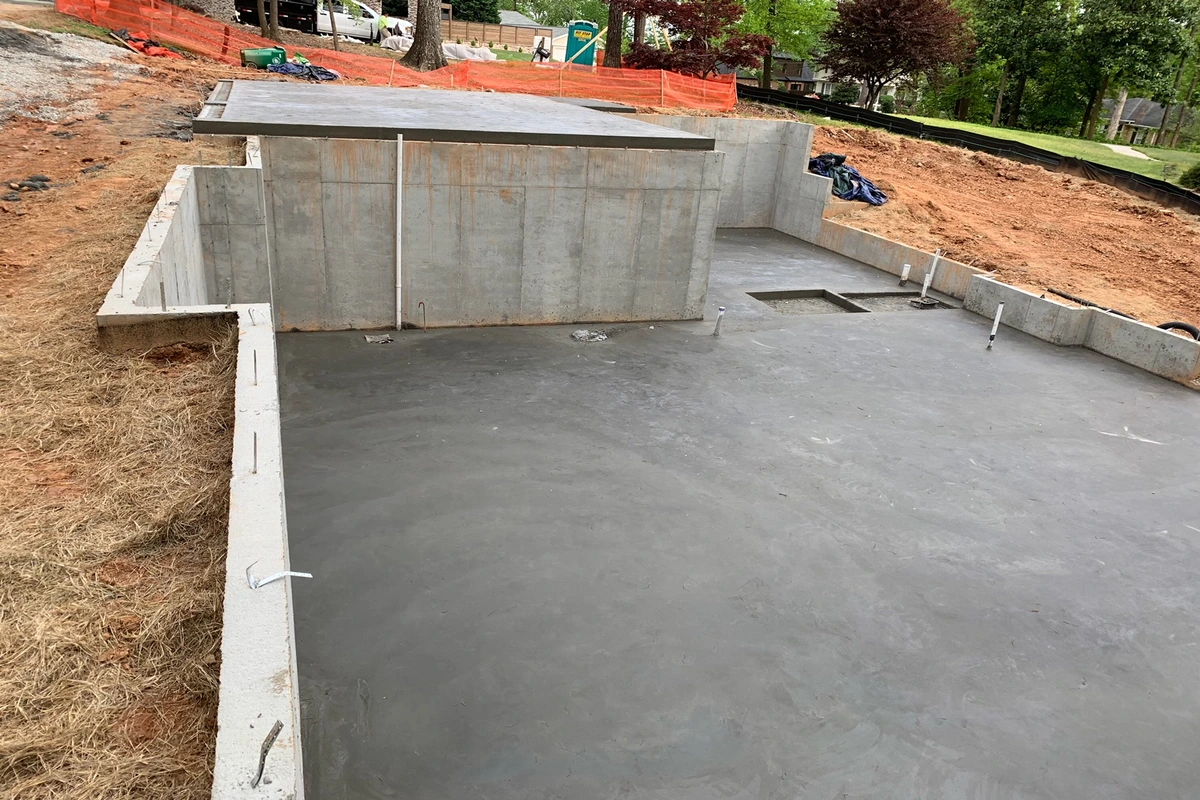 Concrete foundations and footings